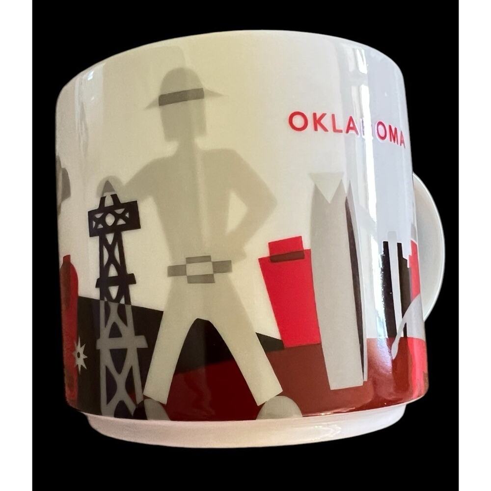 Starbucks Oklahoma You Are here Collection Coffee Mug 14oz Collectible